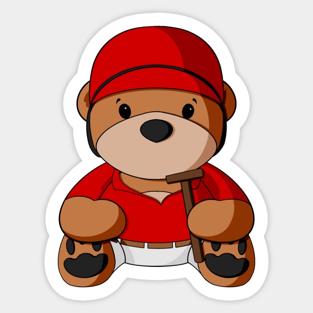 Polo Teddy Bear Sticker by Alisha Ober Designs